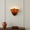 modern amber seashell glass coastal wall light