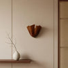 modern amber seashell glass coastal wall light