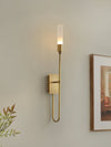 modern antique copper arrow acrylic wall sconce