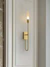 modern antique copper arrow acrylic wall sconce
