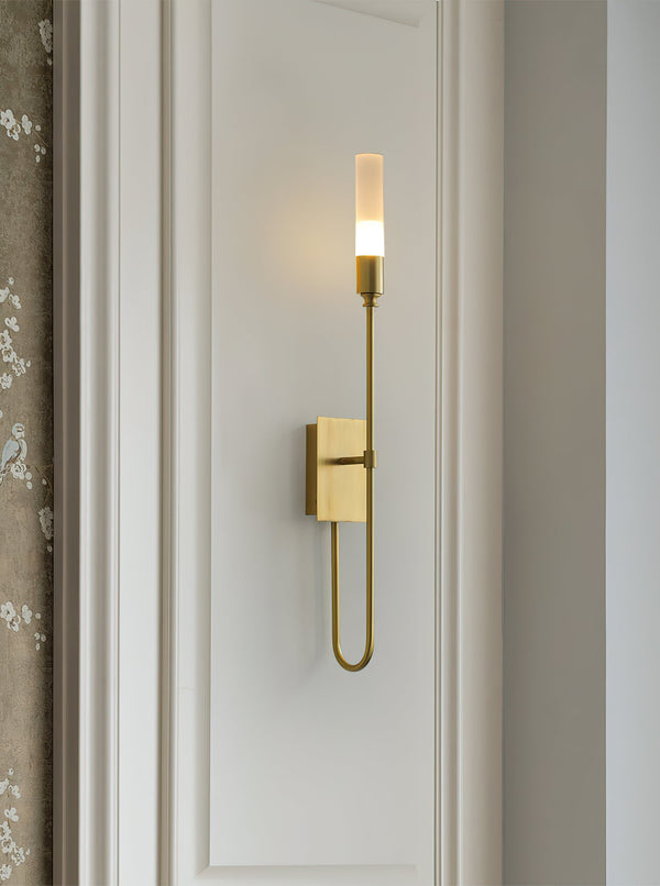 modern antique copper arrow acrylic wall sconce