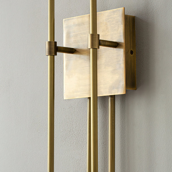modern antique copper arrow acrylic wall sconce