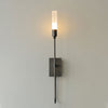 modern antique copper arrow acrylic wall sconce