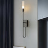 modern antique copper arrow acrylic wall sconce