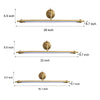 modern antique gold copper led vanity light
