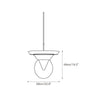 modern art glass pendant lamp
