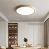 modern beige travertine acrylic flush mount ceiling light