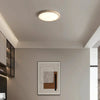 modern beige travertine acrylic flush mount ceiling light