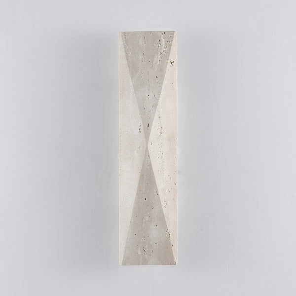 modern beige travertine column wall lamp 2