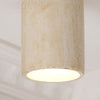 modern beige travertine cylinder ceiling light