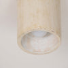 modern beige travertine cylinder ceiling light