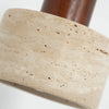 modern beige travertine cylinder pendant light
