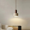 modern beige travertine cylinder pendant light