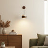 modern beige travertine cylinder wall sconce