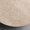 modern beige travertine disc led wall lamp