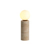 modern beige travertine glass table lamp