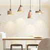 modern beige travertine gold metal pendant lamp