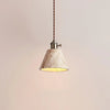 modern beige travertine gold metal pendant lamp