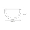 modern beige travertine half moon wall lamp