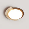 modern beige travertine halo led ceiling light