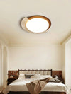 modern beige travertine halo led ceiling light