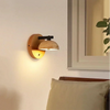 modern beige travertine hemispherical led wall light