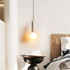 modern beige travertine matchstick pendant lamp
