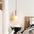 modern beige travertine matchstick pendant lamp