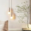 modern beige travertine matchstick pendant lamp