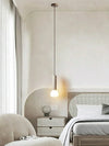 modern beige travertine matchstick pendant lamp