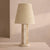 modern beige travertine octagonal table lamp