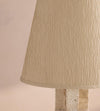 modern beige travertine octagonal table lamp