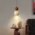modern beige travertine round pendant lamp