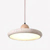 modern beige travertine wood pendant lamp 2