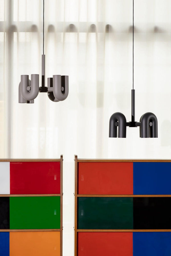 modern black abs aluminum modular led chandelier