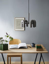 modern black abs aluminum modular led chandelier