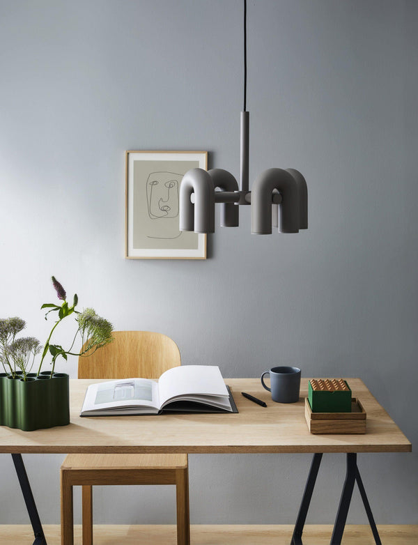 modern black abs aluminum modular led chandelier