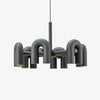 modern black abs aluminum modular led chandelier