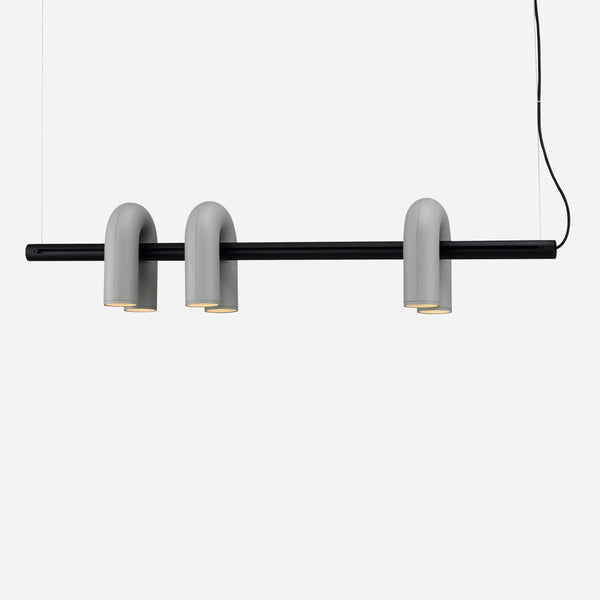 modern black abs aluminum modular led chandelier