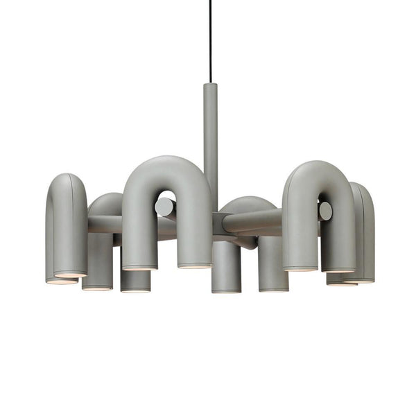modern black abs aluminum modular led chandelier