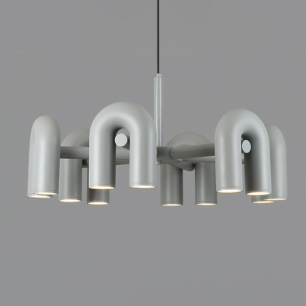 modern black abs aluminum modular led chandelier