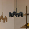 modern black abs aluminum modular led chandelier