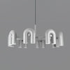 modern black abs aluminum modular led chandelier