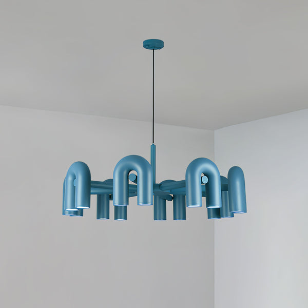 modern black abs aluminum modular led chandelier