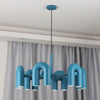 modern black abs aluminum modular led chandelier