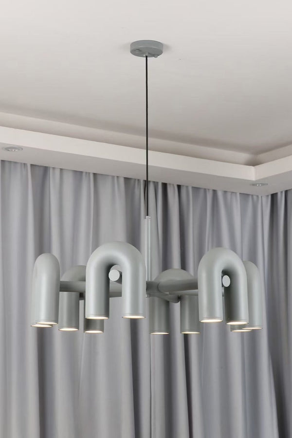 modern black abs aluminum modular led chandelier