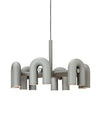 modern black abs aluminum modular led chandelier