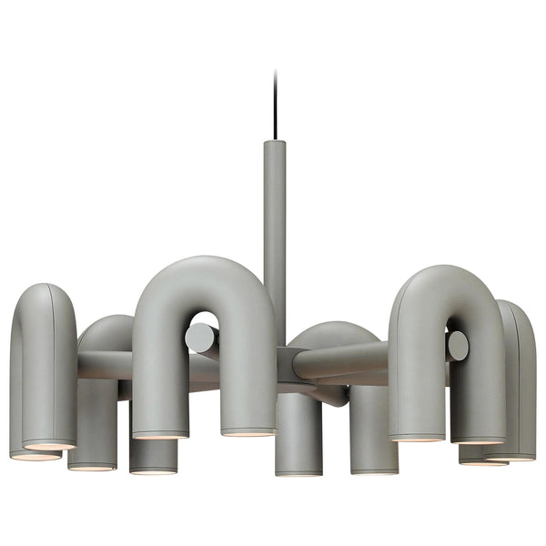 modern black abs aluminum modular led chandelier