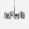 modern black abs aluminum modular led chandelier