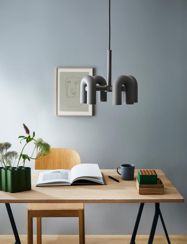 modern black abs aluminum modular led chandelier